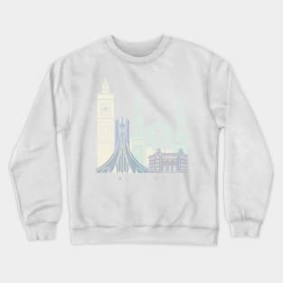 ALGIERS  SKYLINE POSTER PASTEL Crewneck Sweatshirt